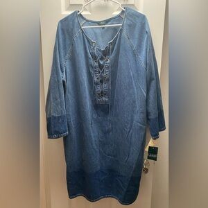 [NWT] Lauren by Ralph Lauren - Western Denim Dress
